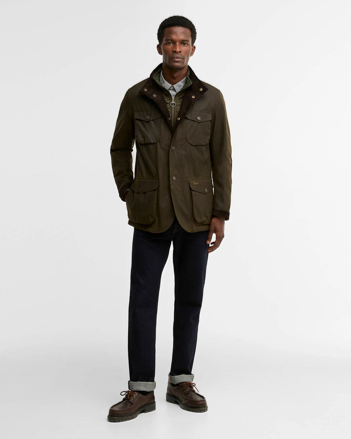 OGSTON WAX JACKET - OLIVE