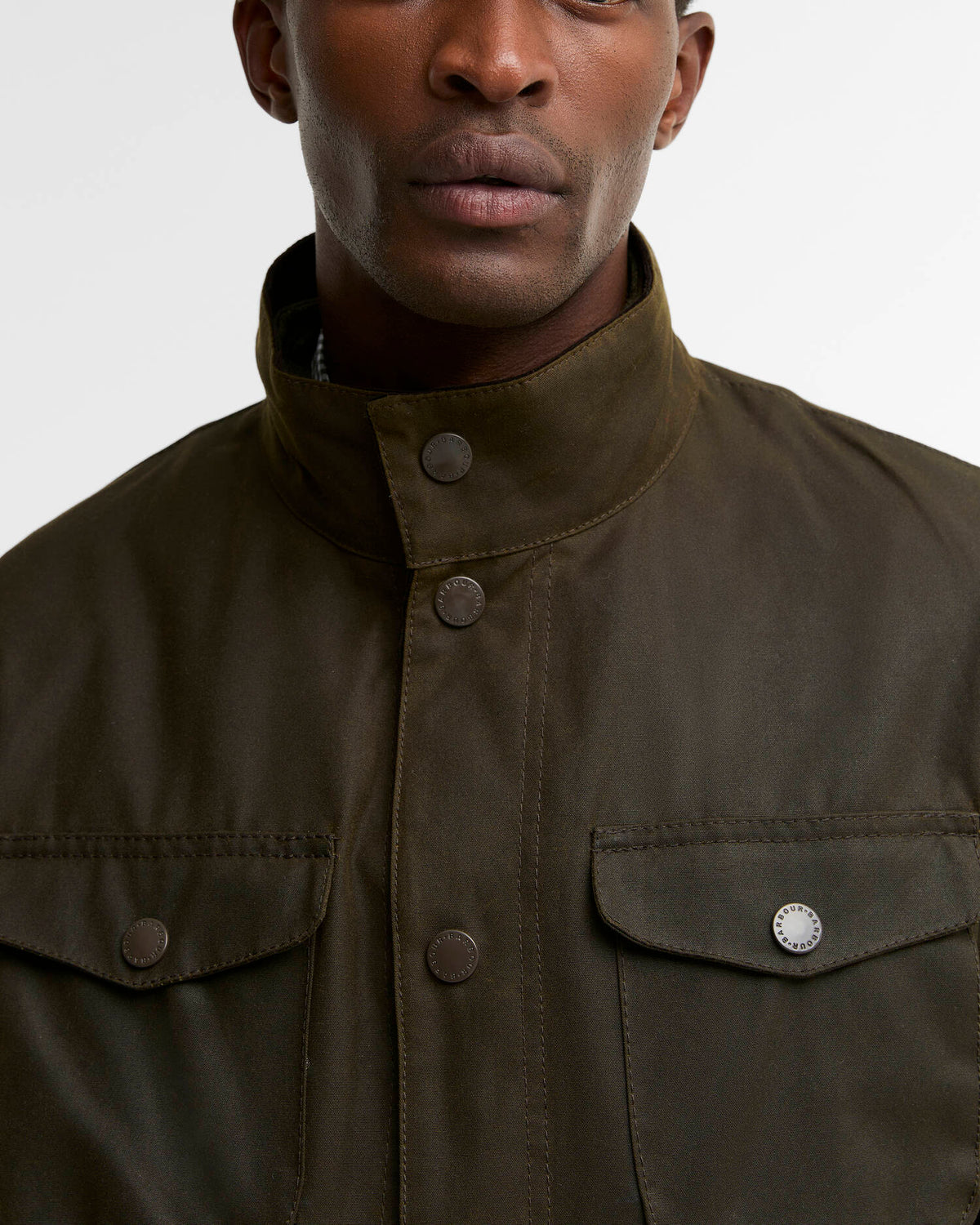 OGSTON WAX JACKET - OLIVE