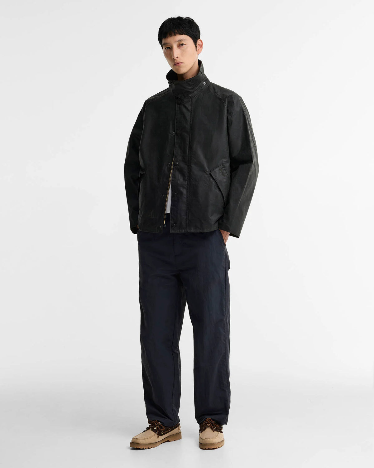 OS TRANSPORT WAX JACKET - SAGE