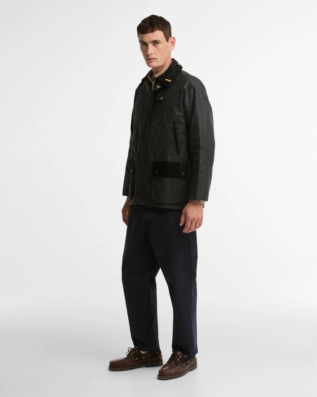 ICONS PATCH BEDALE WAX JACKET - SAGE