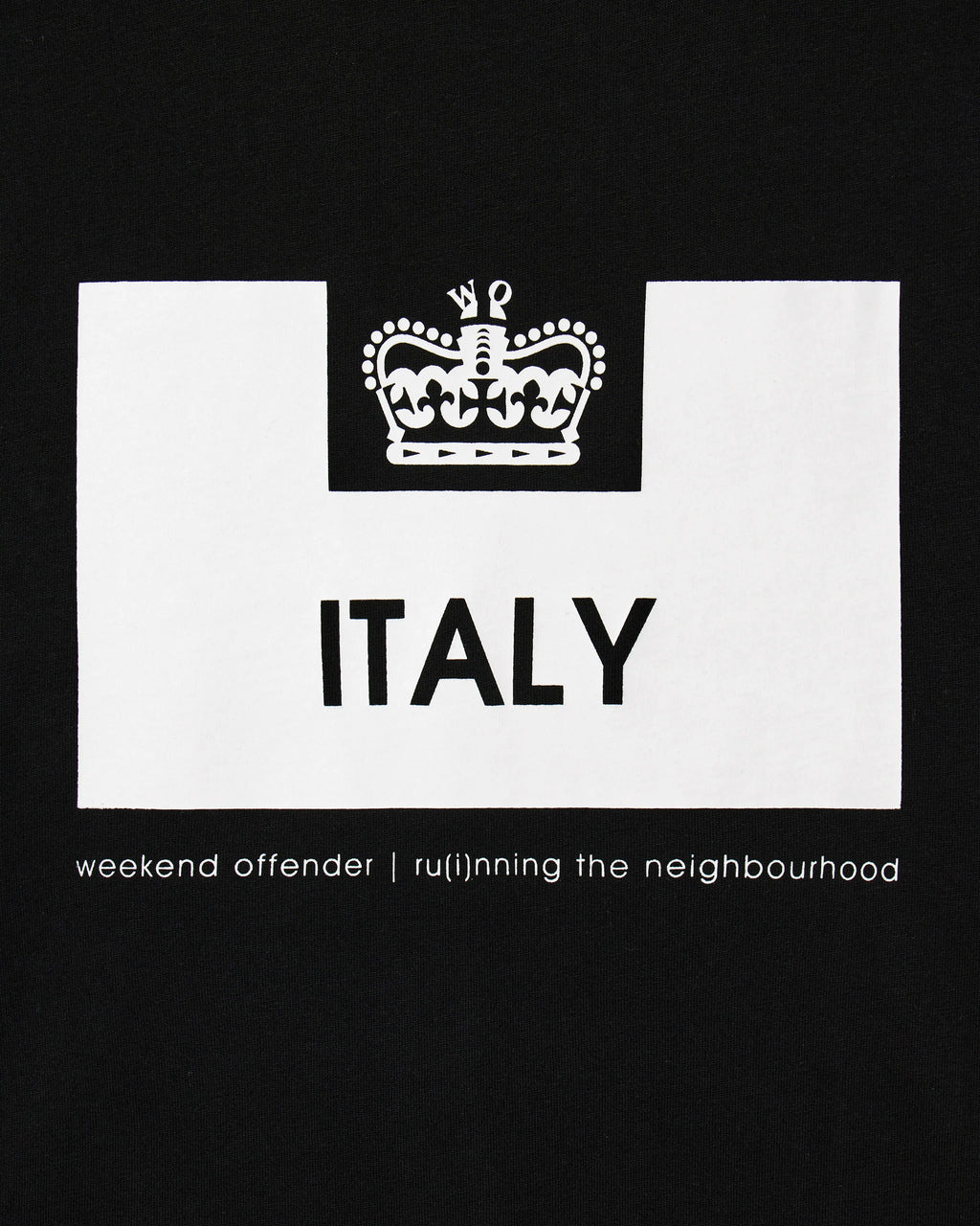 T-SHIRT ITALY - BLACK