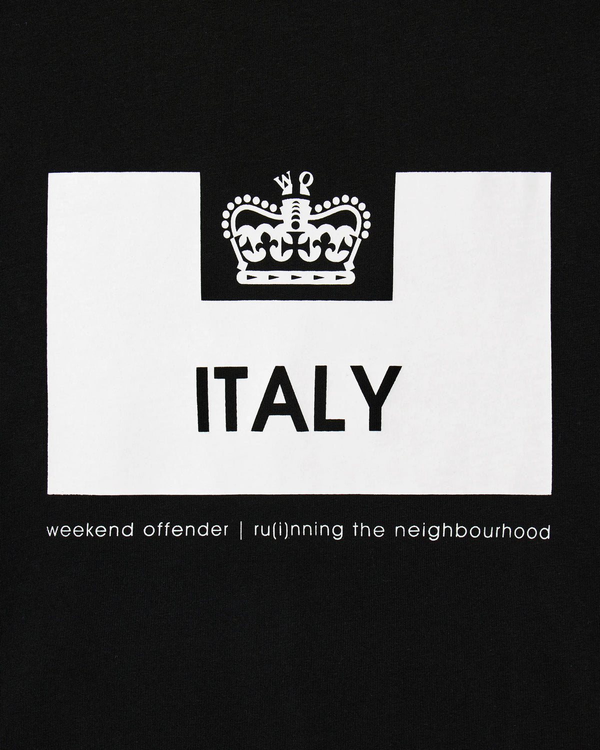 T-SHIRT ITALY - BLACK