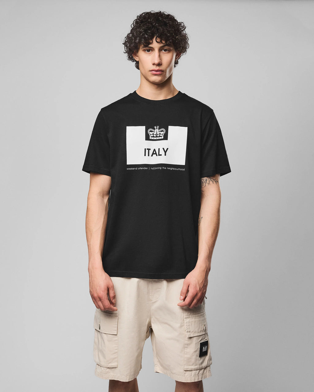 T-SHIRT ITALY - BLACK