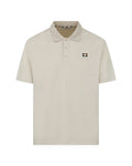 STRETCH PIQUE BADGE POLO-DRIFTWOOD