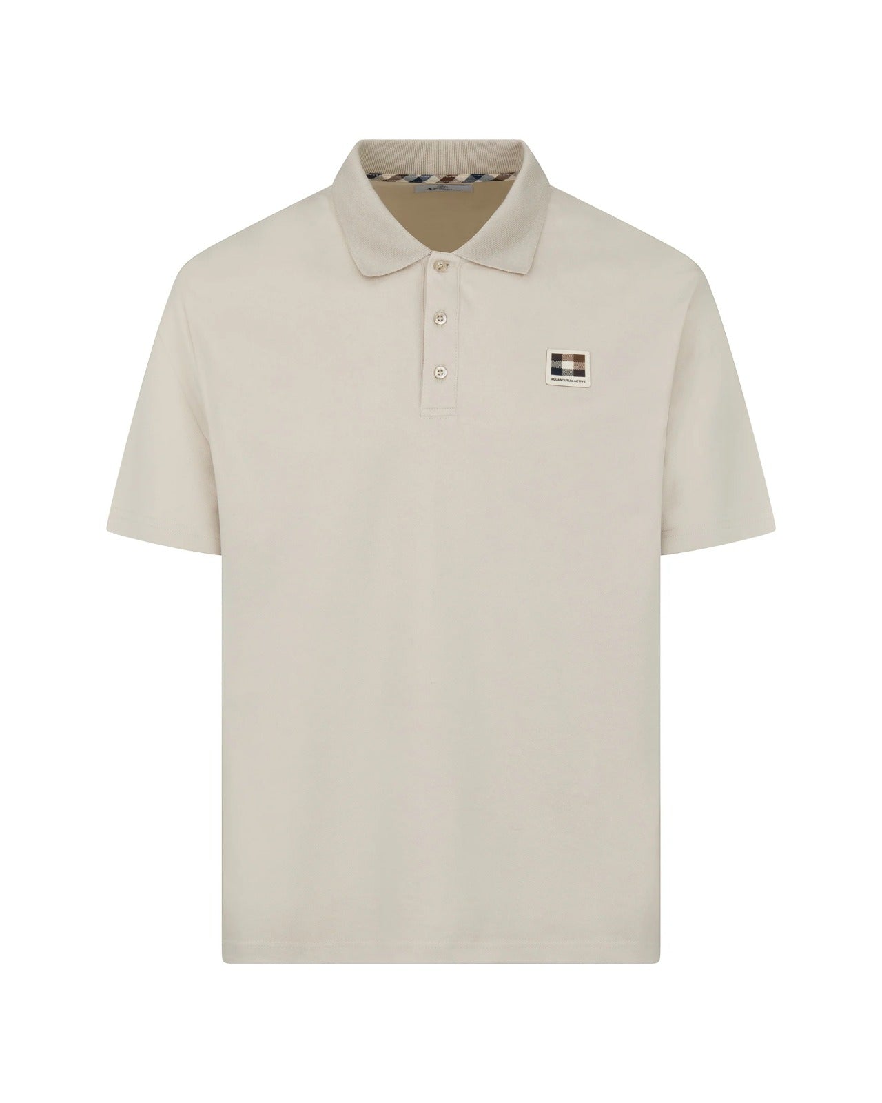 STRETCH PIQUE BADGE POLO