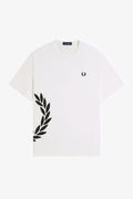 TEXTURED LAUREL WREATH-WHITE