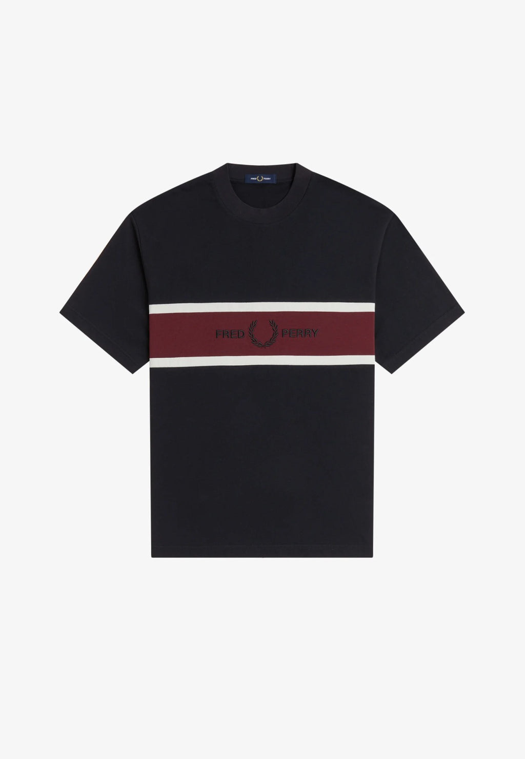 EMBROIDERED PANEL T-SHIRT