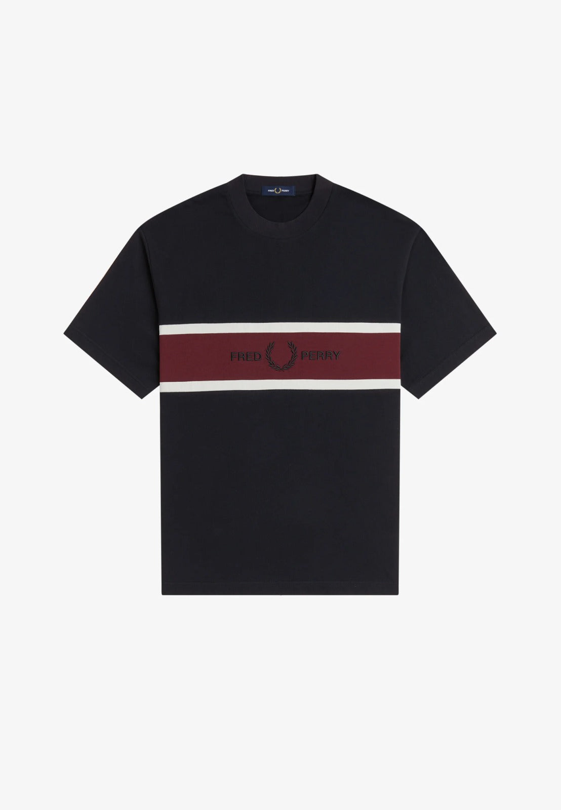EMBROIDERED PANEL T-SHIRT