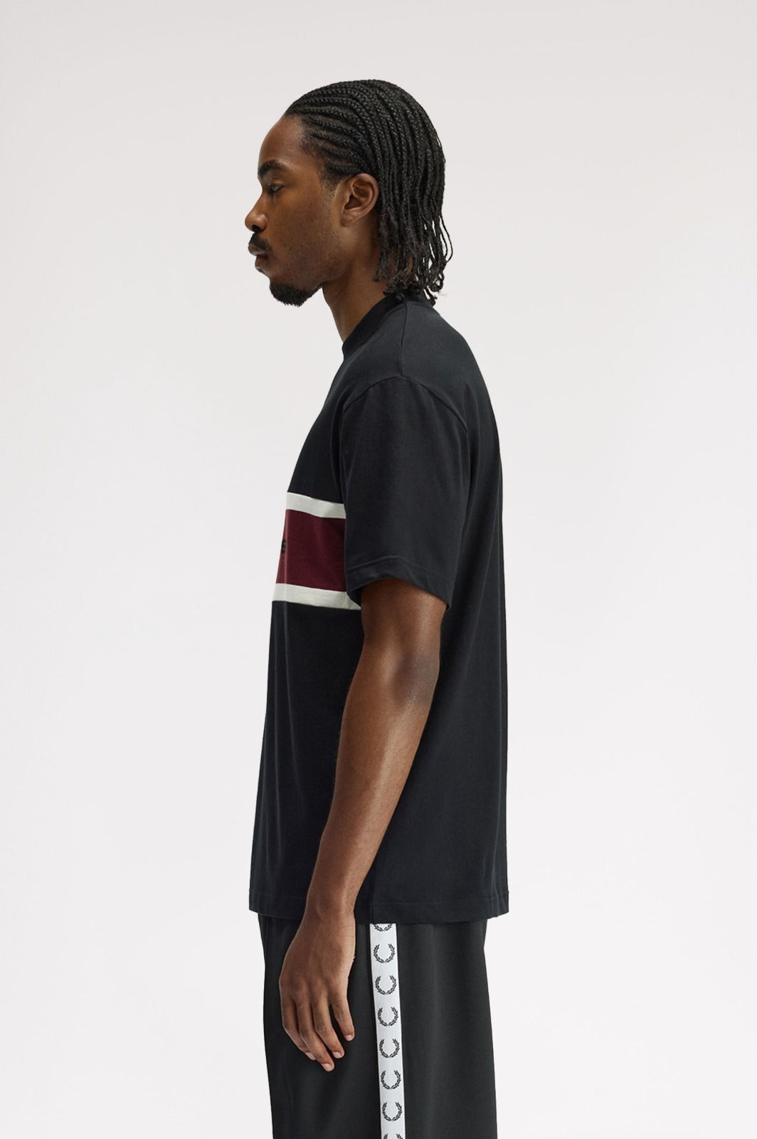 EMBROIDERED PANEL T-SHIRT