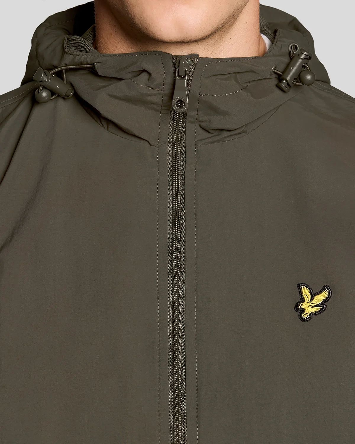 ZIP THROUGH HOODED JACKET