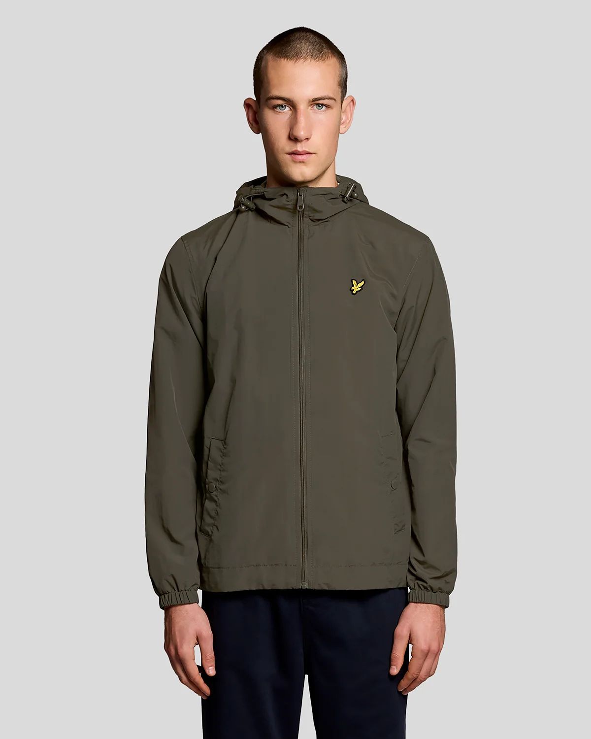 ZIP THROUGH HOODED JACKET