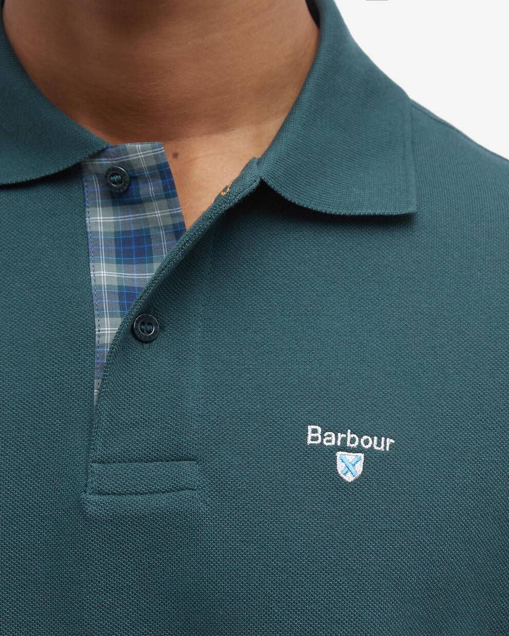 TARTAN PIQUE POLO-GREEN GABLES