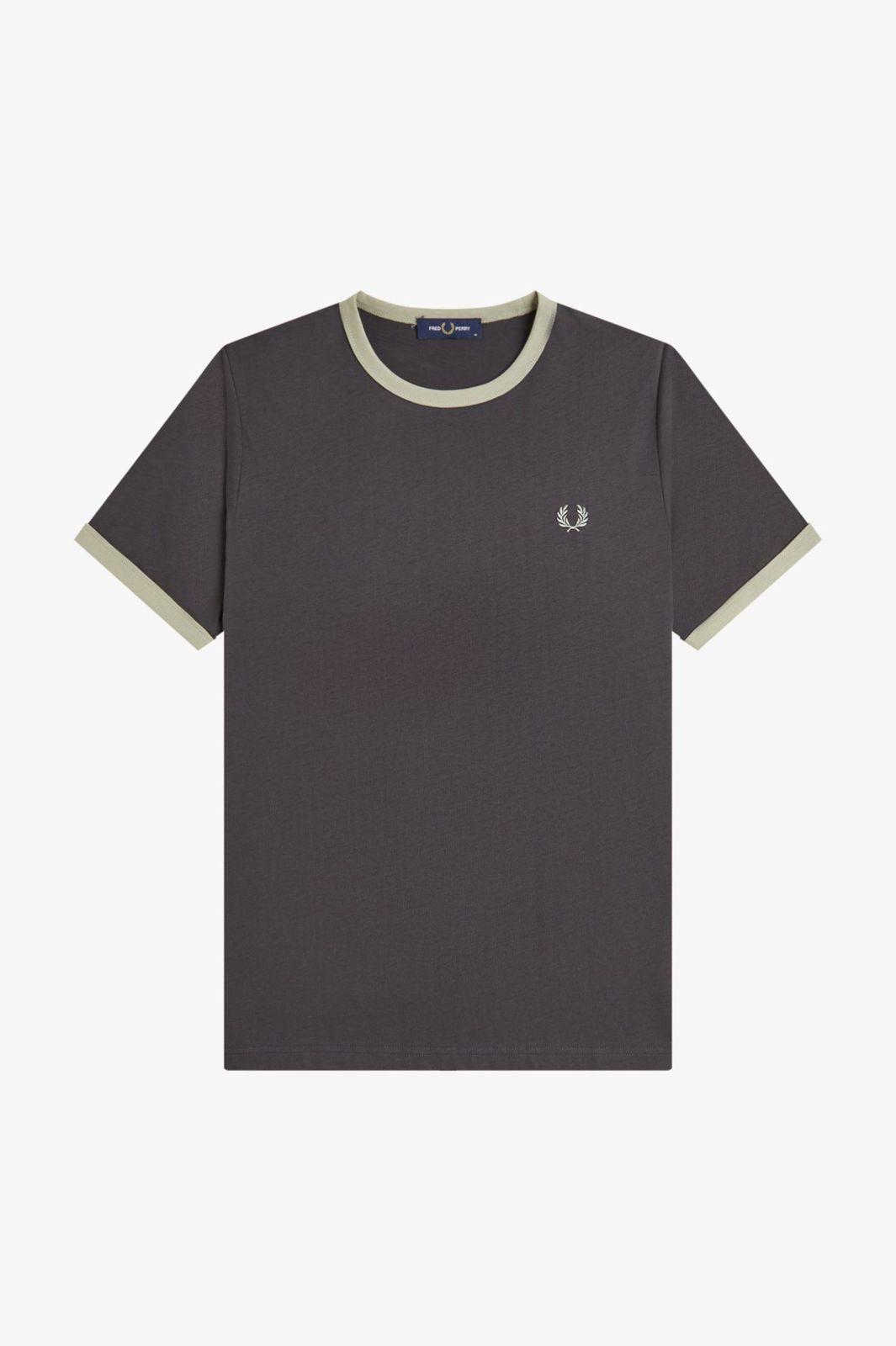 RINGER T-SHIRT-GRAY