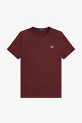 RINGER T-SHIRT-BORDEAUX