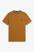 TWIN TIPPED T-SHIRT-DARK CARAMEL