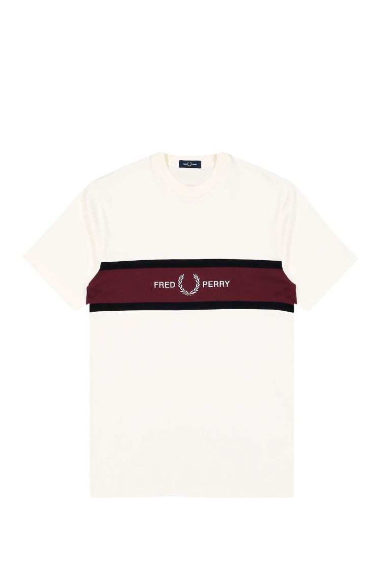 EMBROIDERED PANEL T-SHIRT