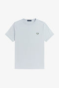 RINGER T-SHIRT-DUSKY BLUE