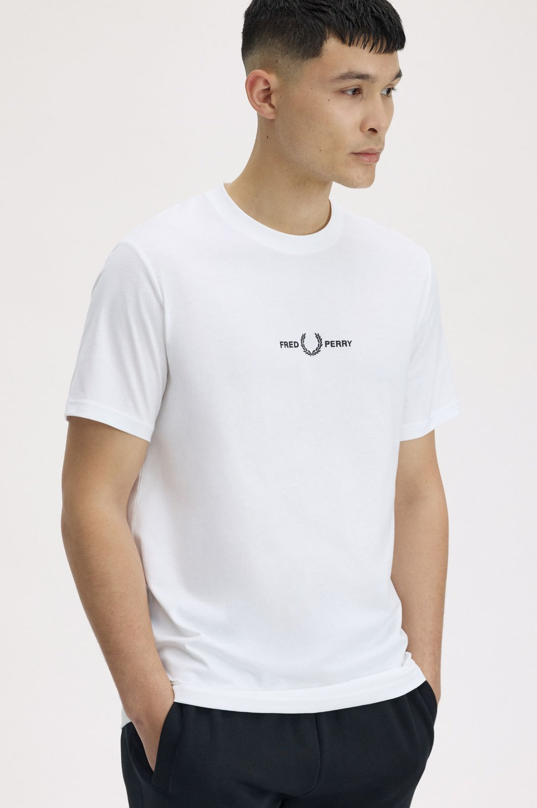 EMBROIDERED PANEL T-SHIRT