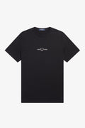 EMBROIDERED T-SHIRT-BLACK
