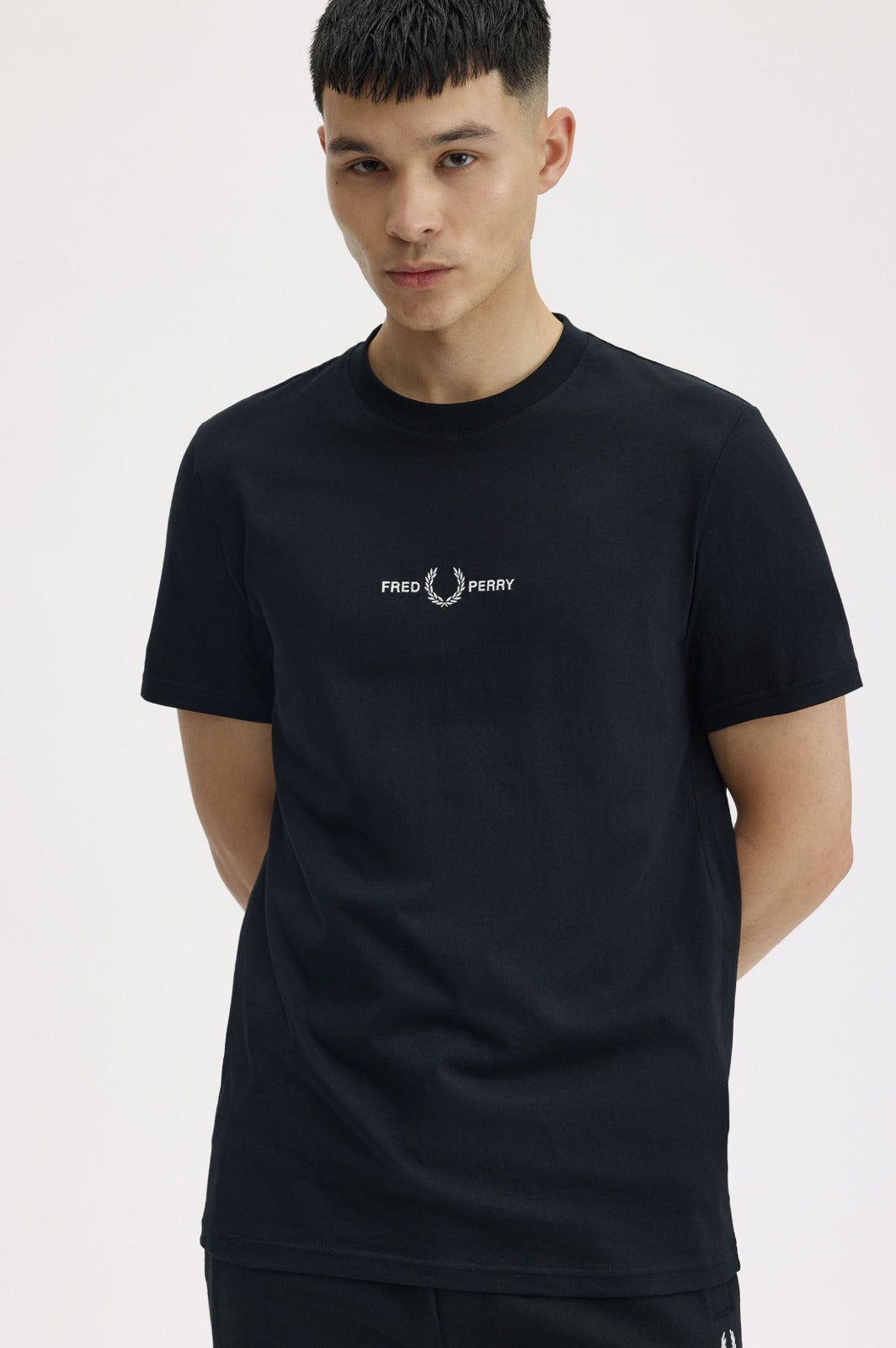 EMBROIDERED PANEL T-SHIRT