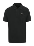 TARTAN PIQUE POLO-BLACK