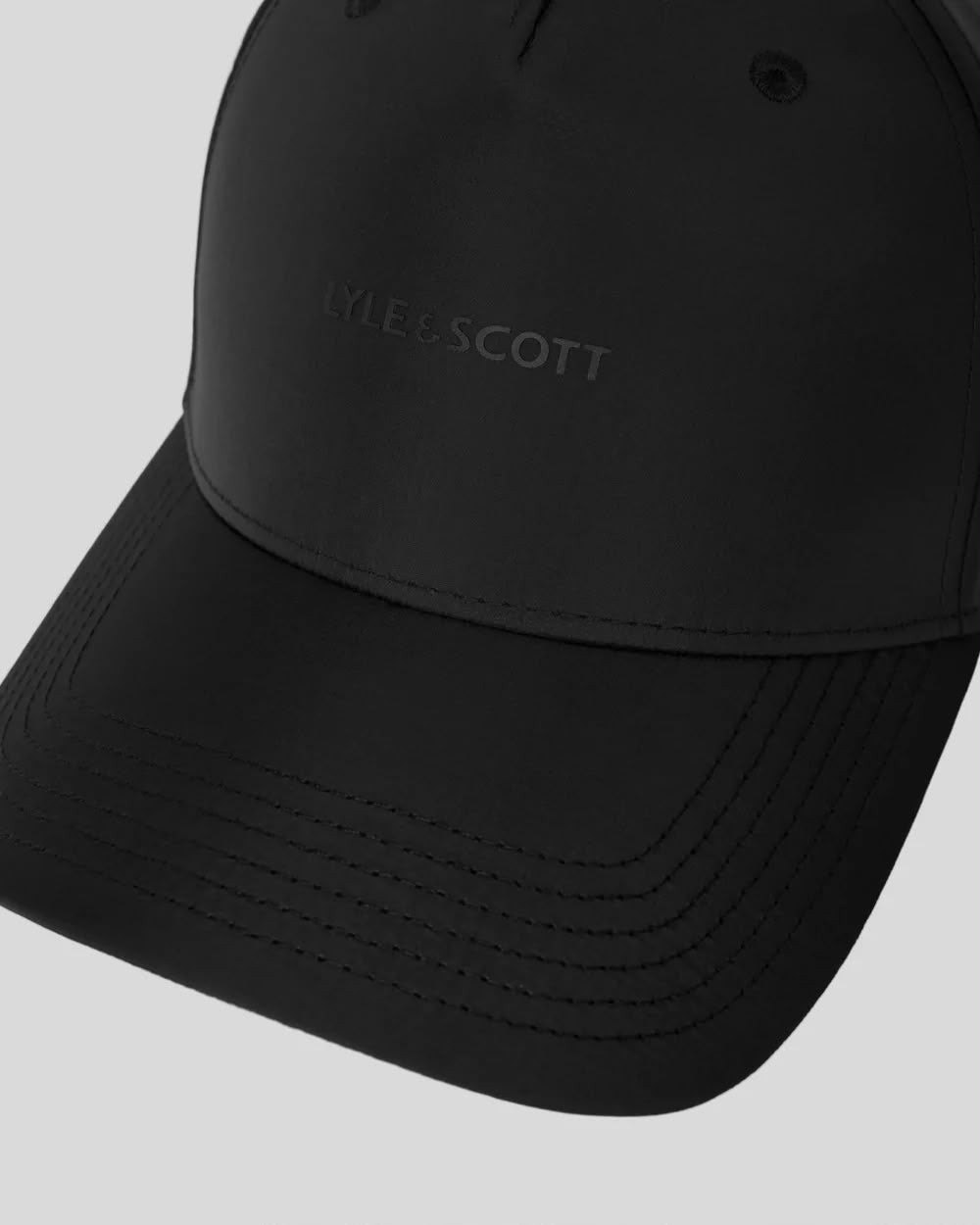 SHELL FABRIC CAP-BLACK