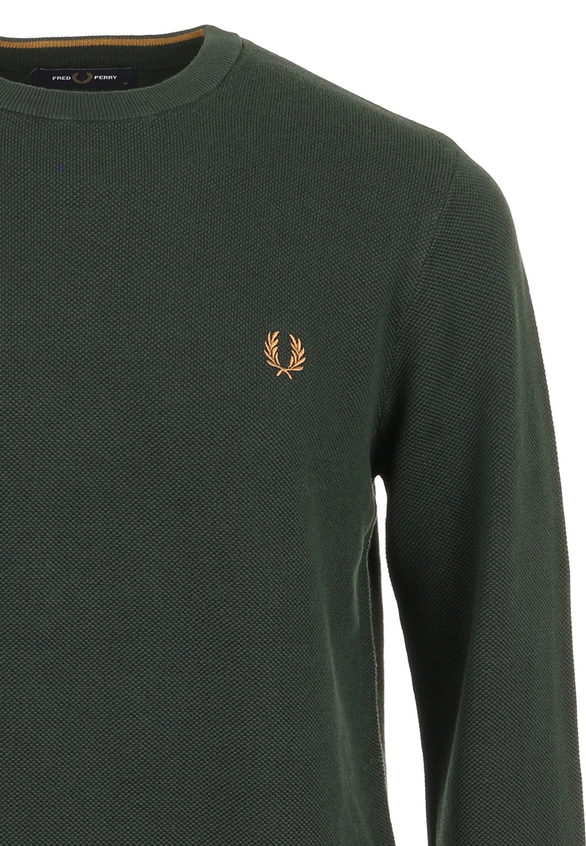 PIQUE STITCH JUMPER - NIGHT GREEN