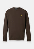 CREW NECK BRUSHBACK SWEATSHIRT - EBONY