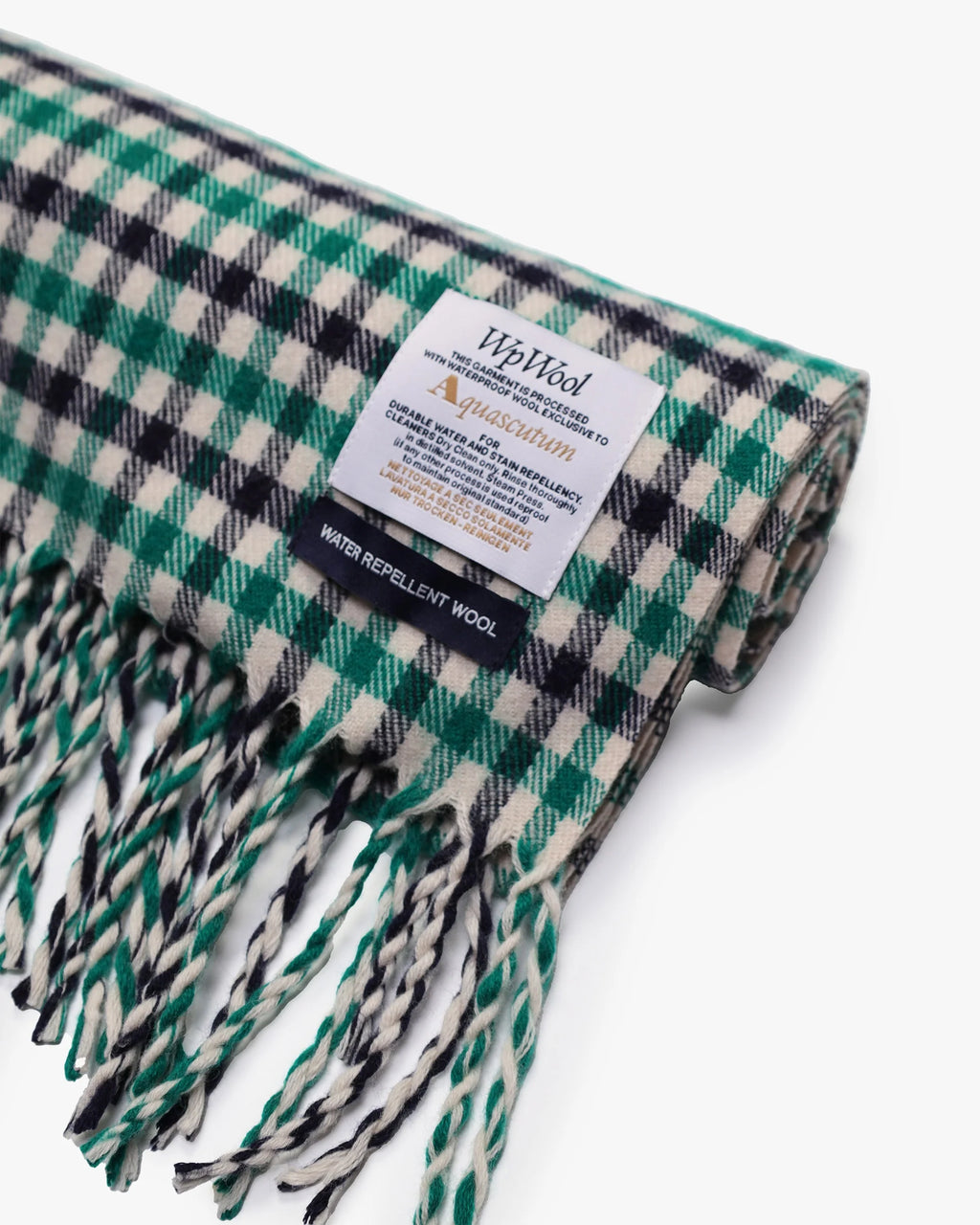 WOOL ICONIC SCARF - GREEN