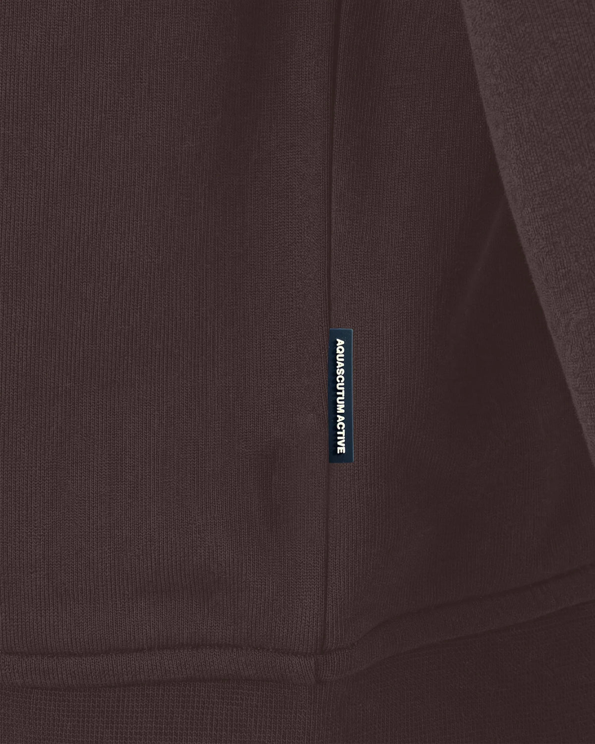 BADGE HOODIE FLEECE - CHOCOLATE