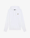 BRUSHBACK PULLOVER HOODIE - WHITE