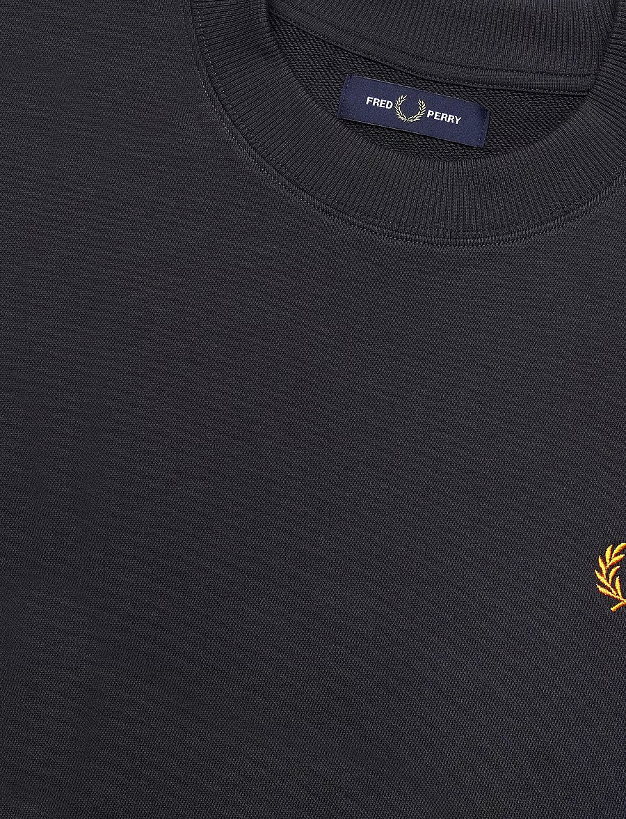 CREW NECK SWEATSHIRT - ANCHORGRY/GOLDEN