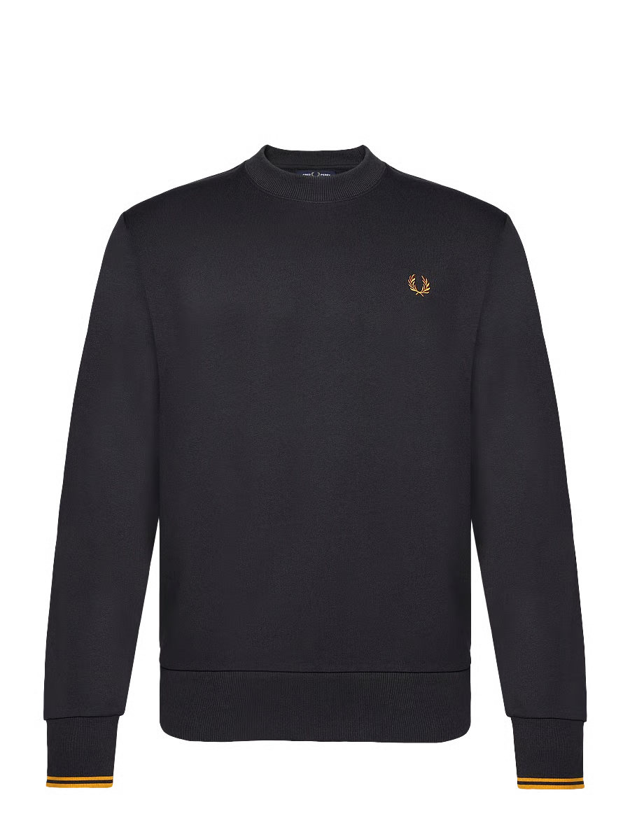 CREW NECK SWEATSHIRT - ANCHORGRY/GOLDEN