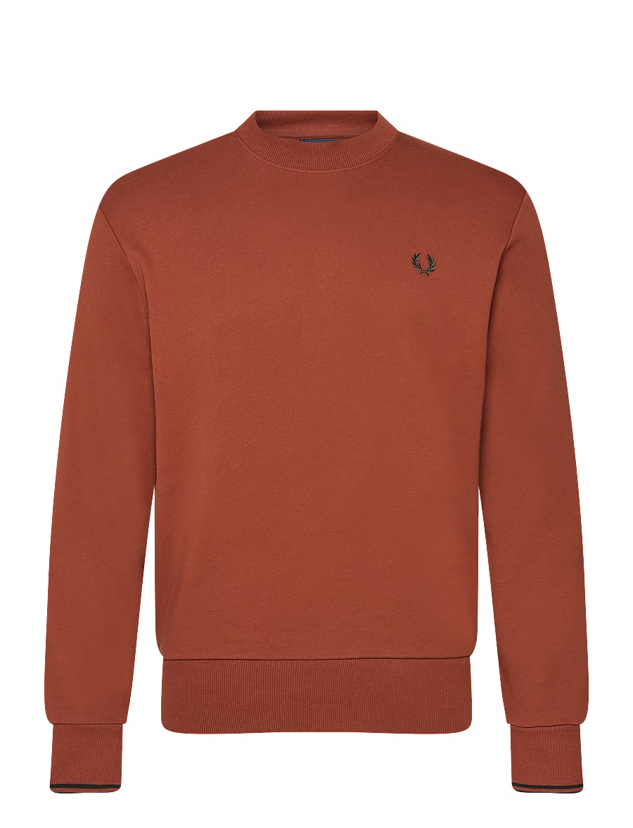 CREW NECK SWEATSHIRT - BRNDY/NGTG