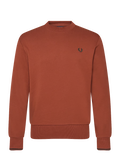 CREW NECK SWEATSHIRT - BRNDY/NGTG