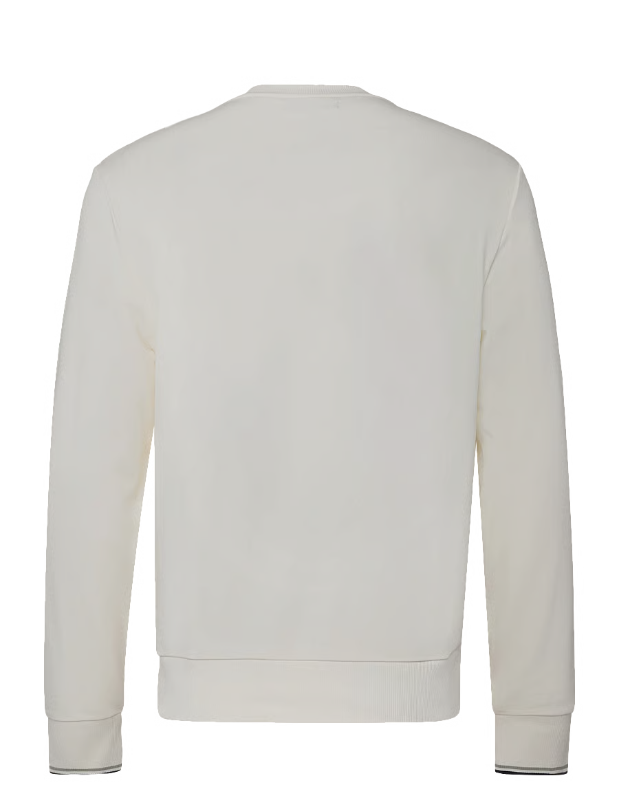 CREW NECK SWEATSHIRT - ECRU/SEAGR/DKAIR