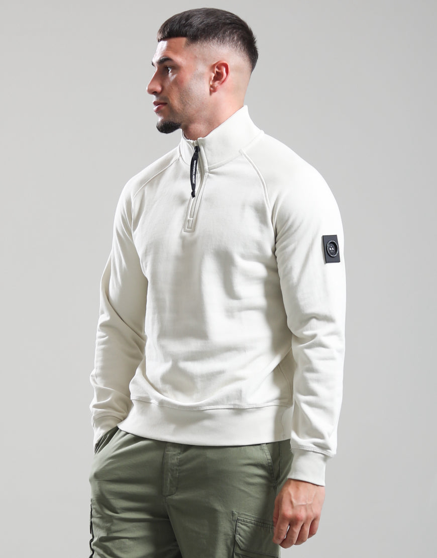 SIREN 1/4 ZIP SWEAT - SILVER BIRCH