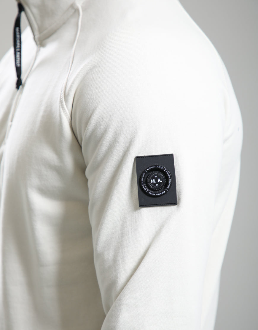 SIREN 1/4 ZIP SWEAT - SILVER BIRCH