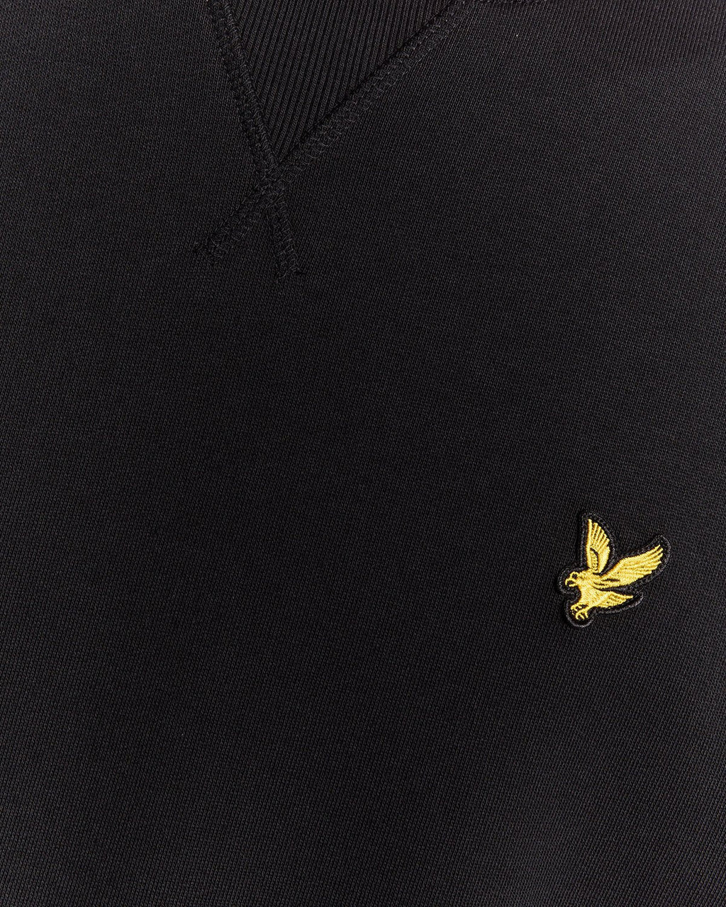 CREW NECK BRUSHBACK SWEATSHIRT - BLACK