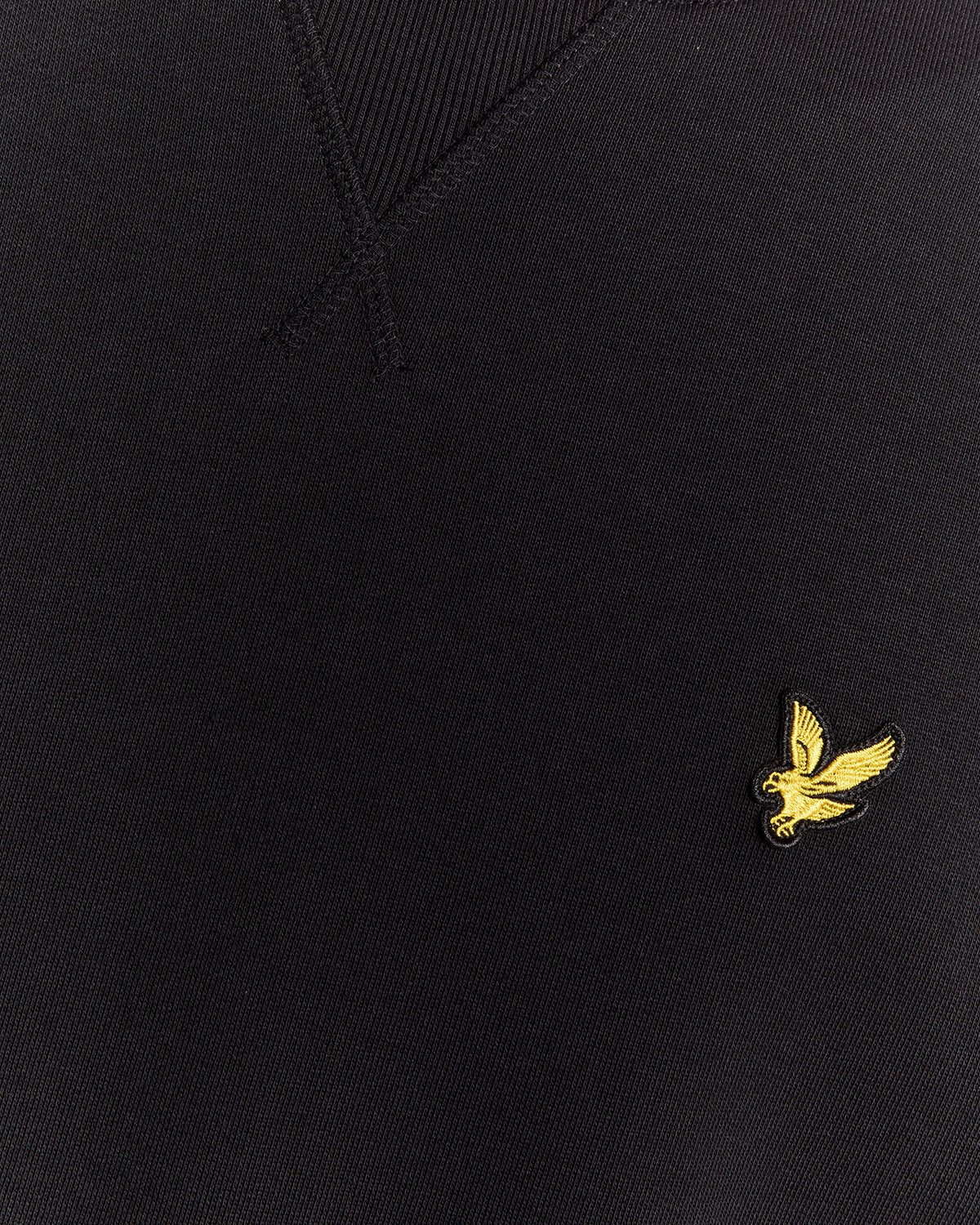 CREW NECK BRUSHBACK SWEATSHIRT - BLACK