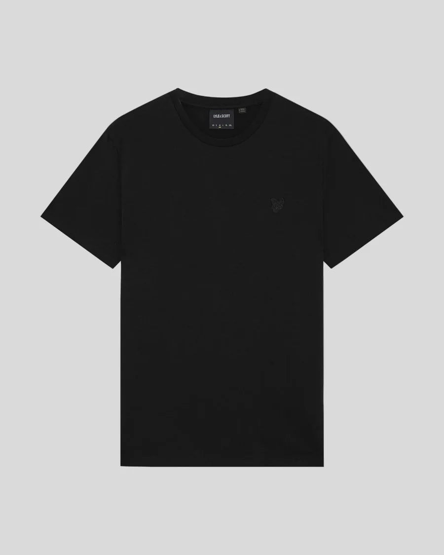 TONAL EAGLE PLAIN T-SHIRT - BLACK