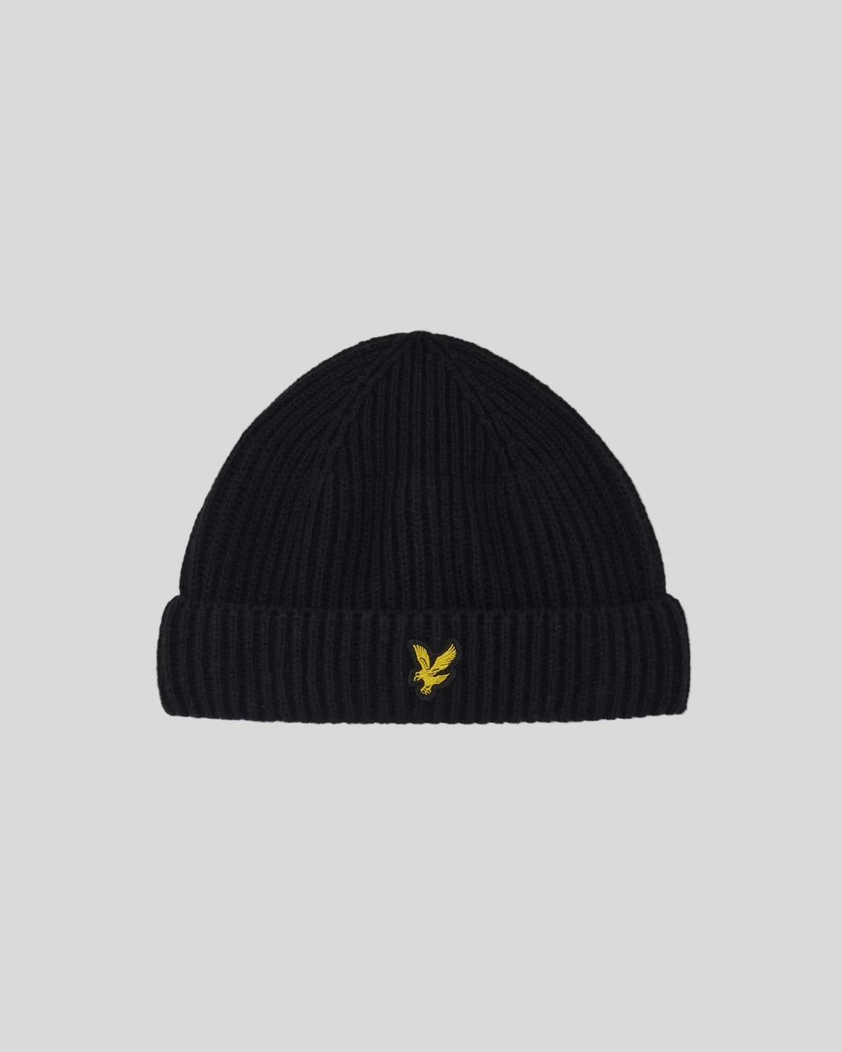 RIBBED BEANIE - JET BLACK