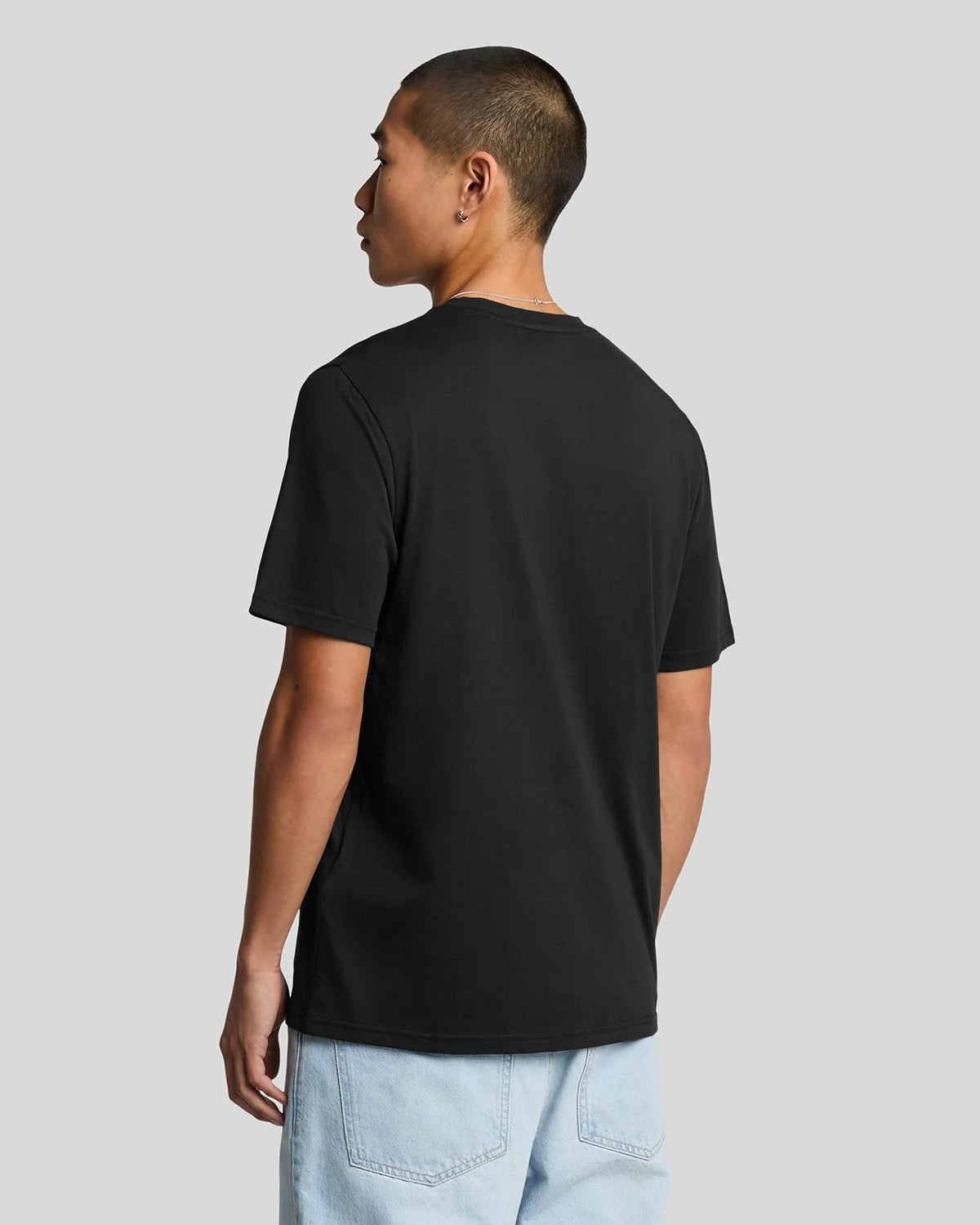 TONAL EAGLE PLAIN T-SHIRT - BLACK