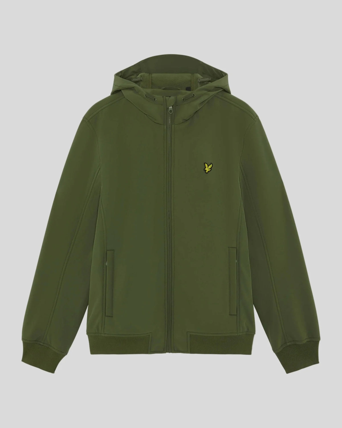 FLEECE BACK SOFTSHELL JACKET - TRUE OLIVE